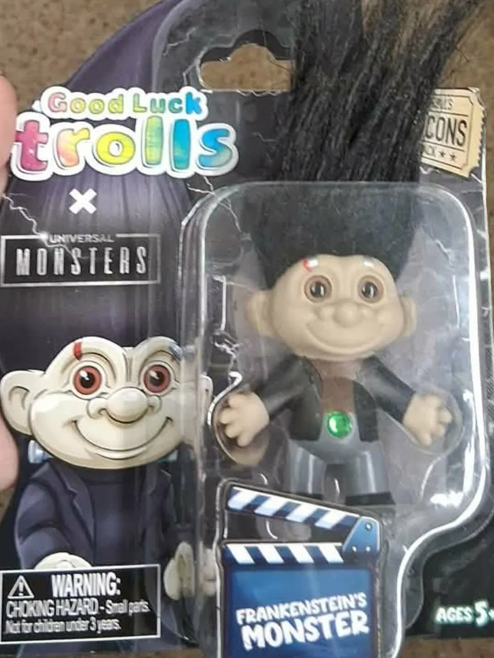 New Good Luck Trolls Universal Monsters Frankenstein's Monster Collectible Toy